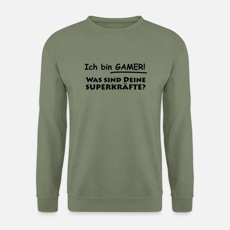 ich bin gamer - Unisex Pullover - Armeegrün