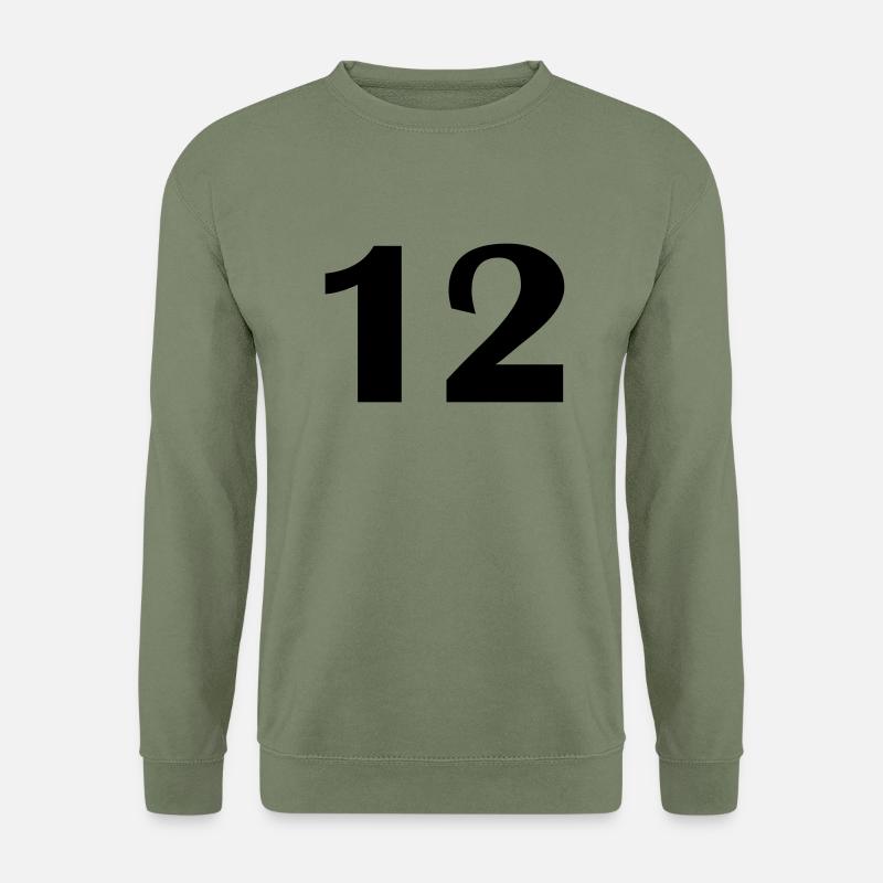 12 - Unisex Pullover - Armeegrün