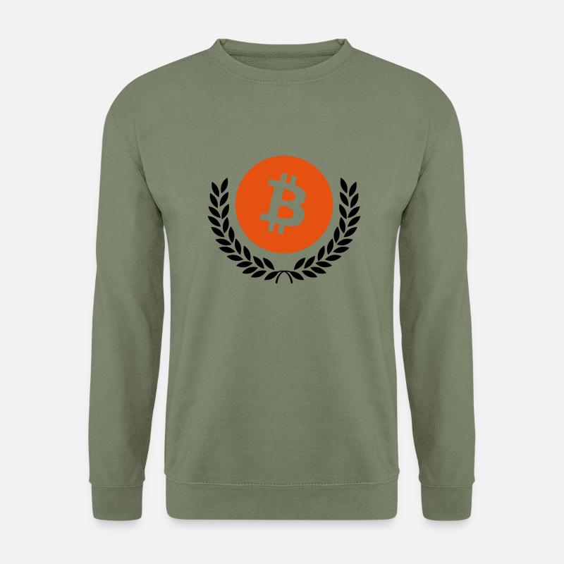 bitcoin - Unisex Pullover - Armeegrün