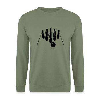 Skittles - Unisex Sweatshirt - army green - Front - Alina (178cm) & Michal (187cm)