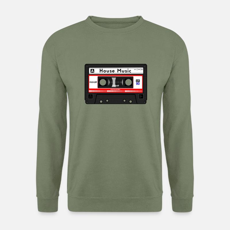 HOUSE MUSIC KASSETTE - Unisex Pullover - Armeegrün