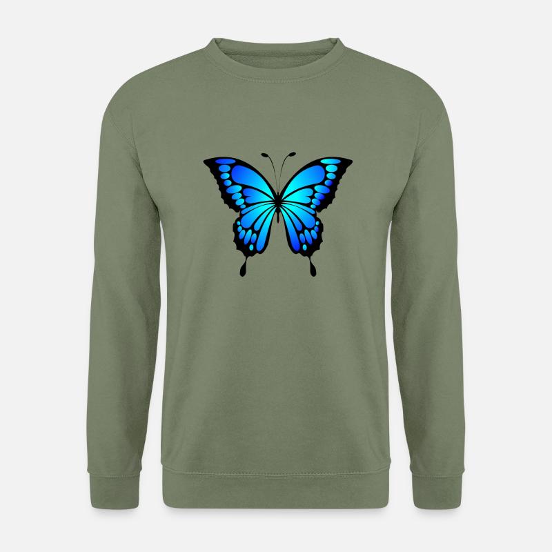 Schmetterling - Unisex Pullover - Armeegrün