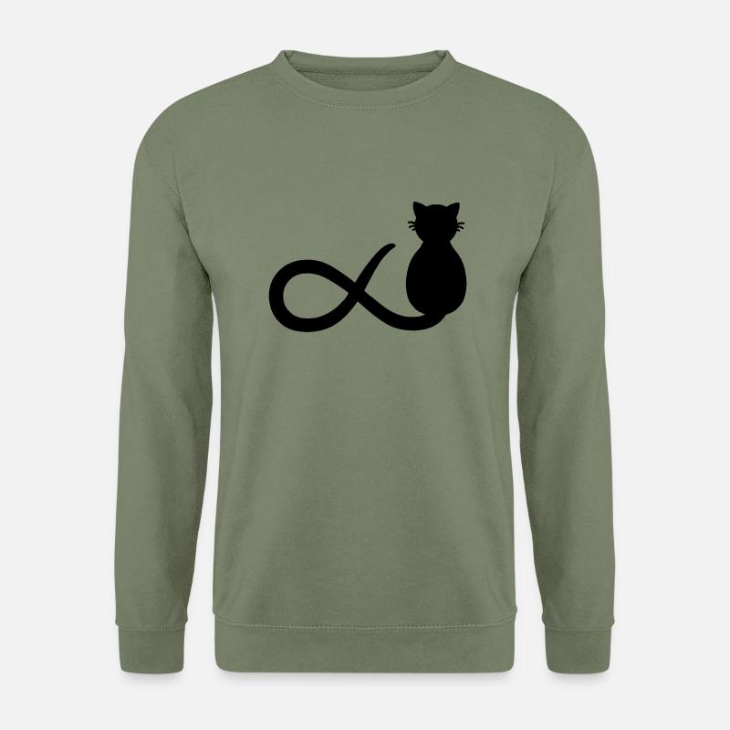 Unendlichkeit Katze - Unisex Pullover - Armeegrün