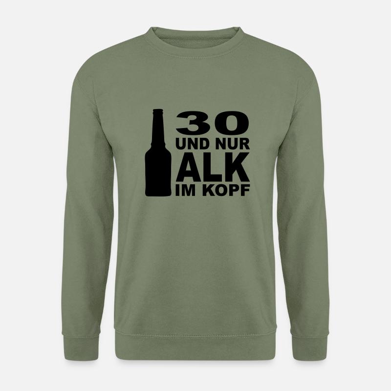 30_alk_im_kopf - Sweat-shirt Unisexe - vert militaire