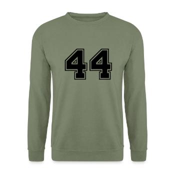 44 - Unisex Sweatshirt - army green - Front - Alina (178cm) & Michal (187cm)