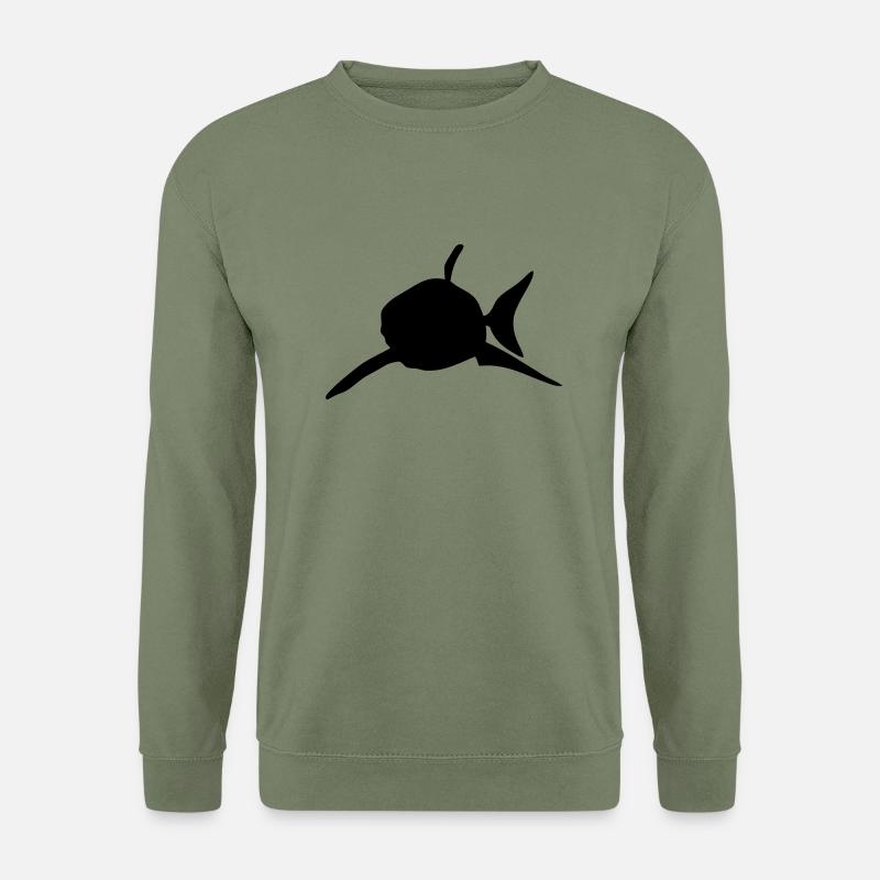 shark shark silhouette shadow Shadow2 - Unisex Sweatshirt - army green