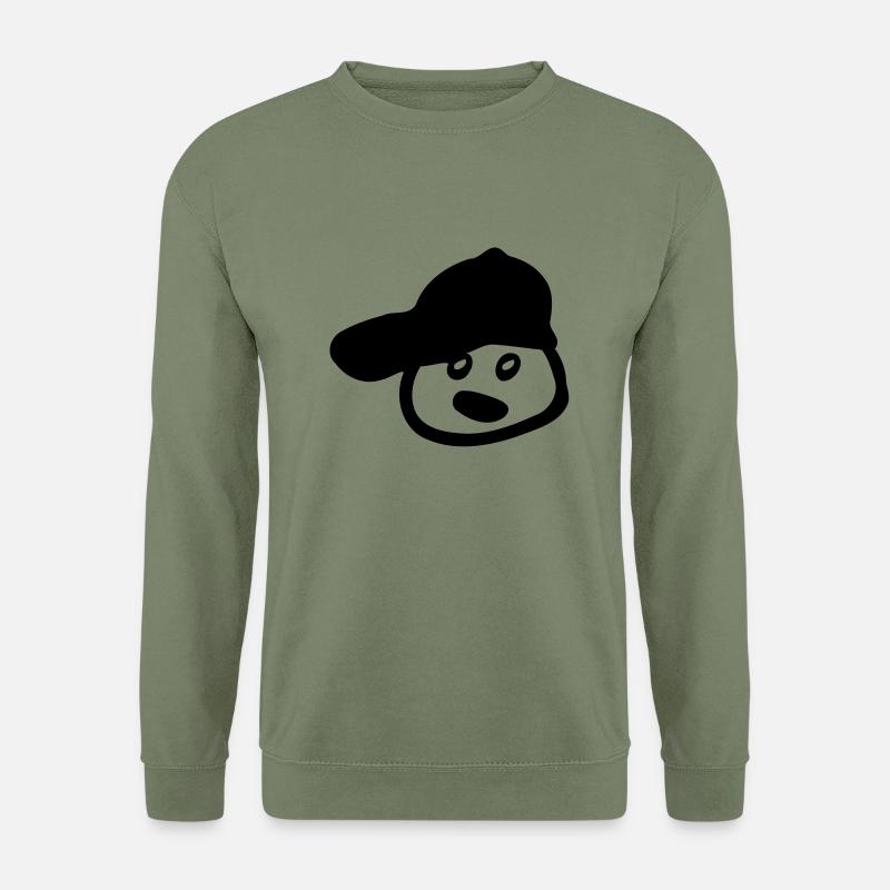 Boy in Cap - Unisex Pullover - Armeegrün