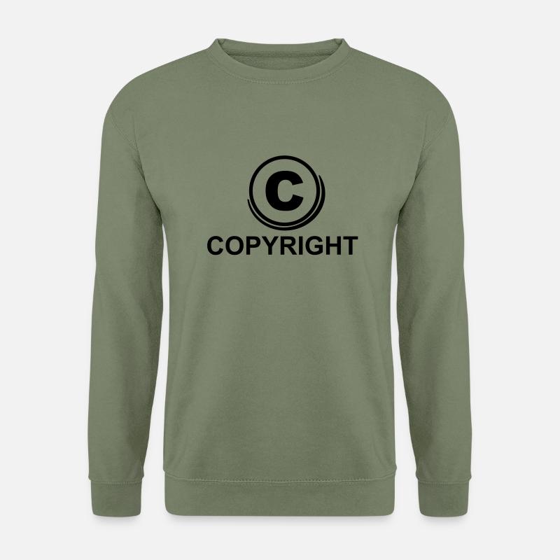 c_copyright_1f1 - Sweat-shirt Unisexe - vert militaire