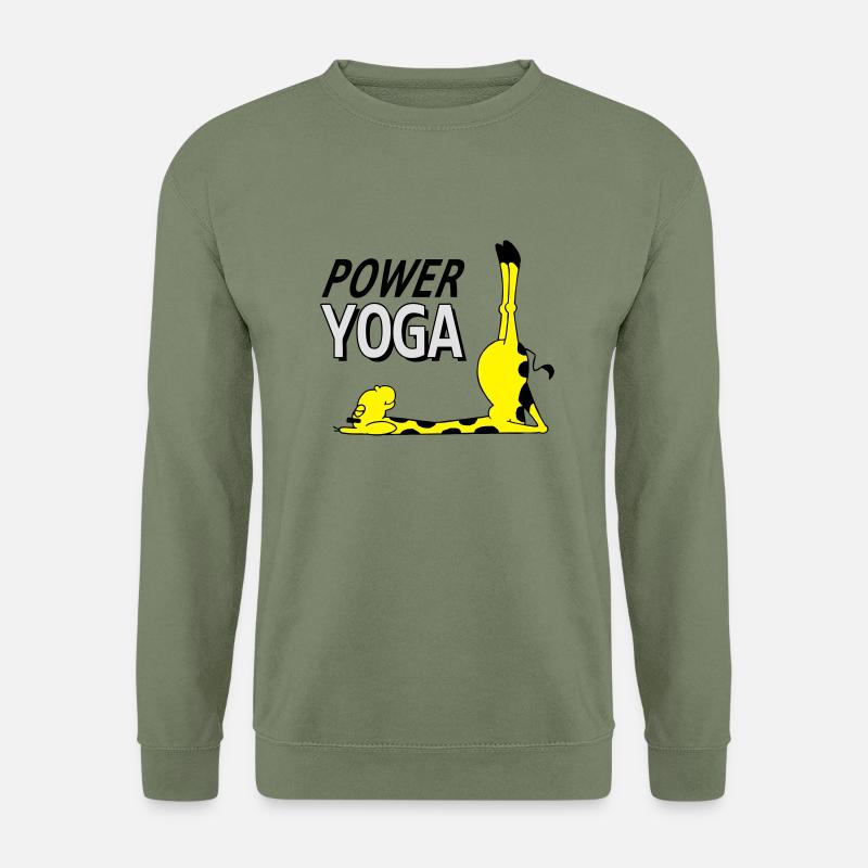Power Yoga Giraffe - Unisex Sweatshirt - army green