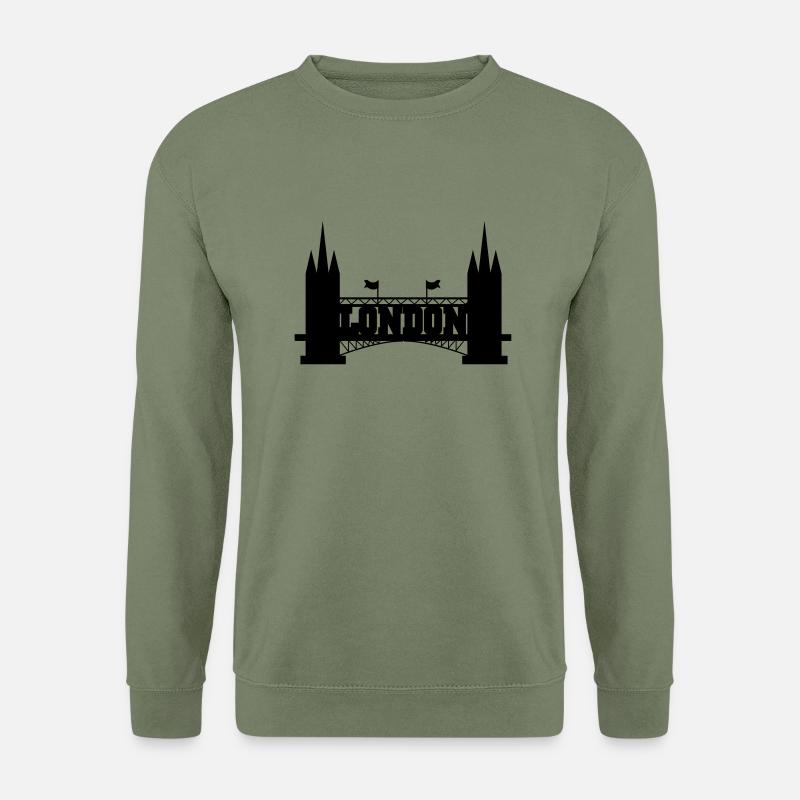 london - Unisex Pullover - Armeegrün