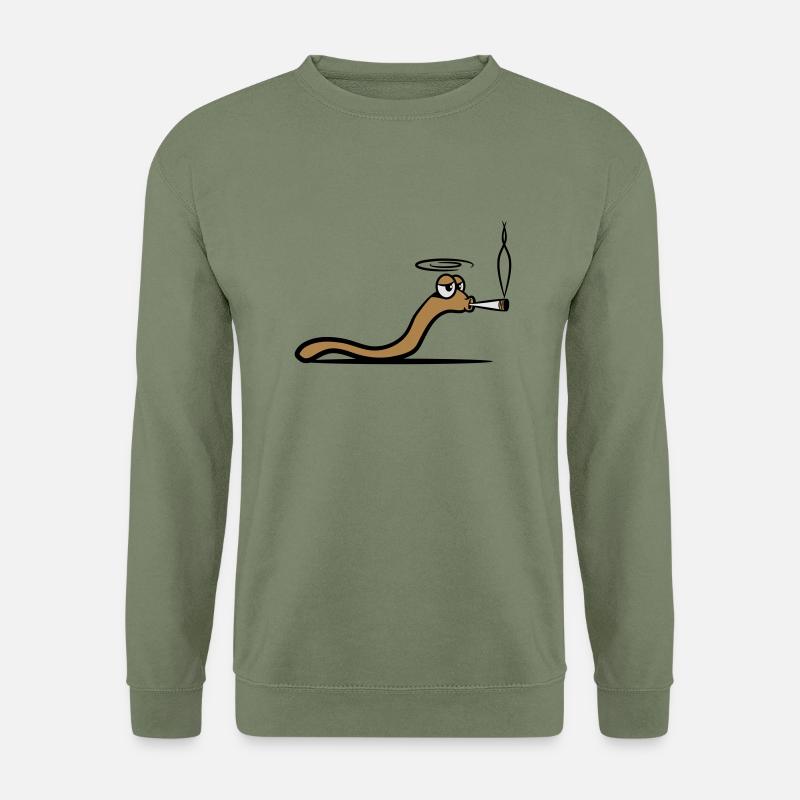 Worm smoke joint - Unisex Sweatshirt - army green