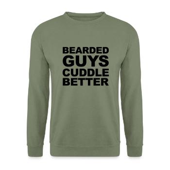 Beards - Unisex Sweatshirt - army green - Front - Alina (178cm) & Michal (187cm)