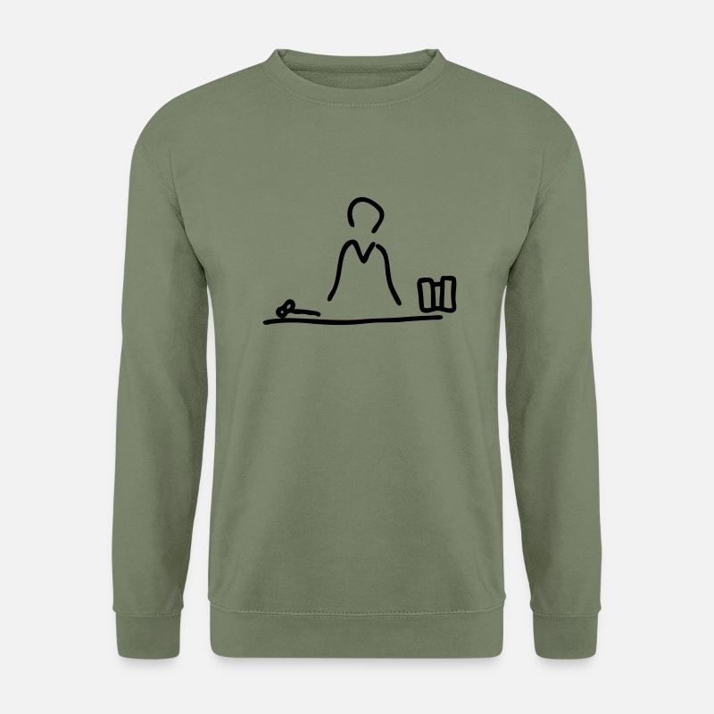richter im gericht - Unisex Pullover - Armeegrün