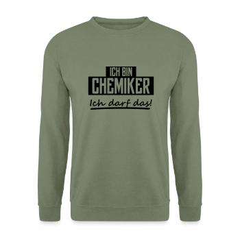ich bin chemiker - Unisex Pullover - Armeegrün - Vorne - Alina (178cm) & Michal (187cm)