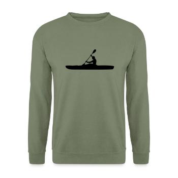 Sport - Paddeln 1er - Unisex Pullover - Armeegrün - Vorne - Alina (178cm) & Michal (187cm)