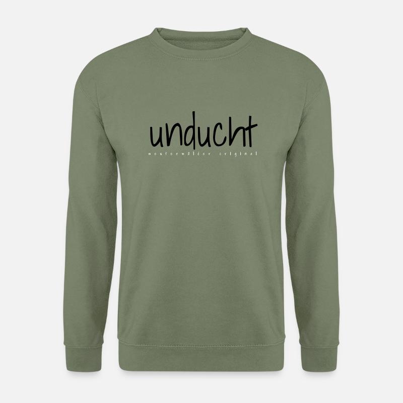 Unducht Neu & Verspielt - Unisex Pullover - Armeegrün