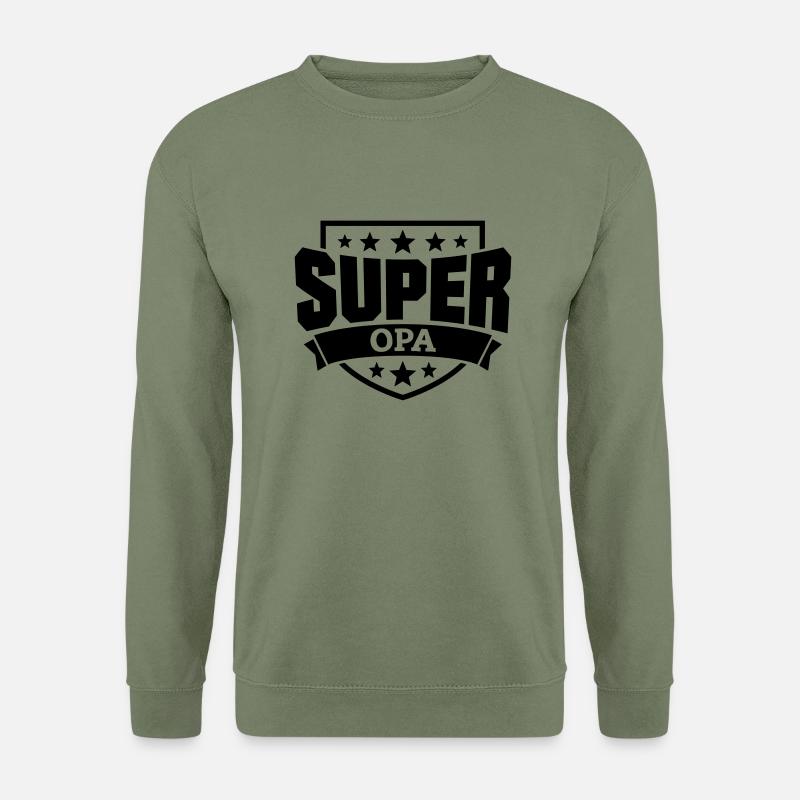 Super Opa - Unisex Pullover - Armeegrün