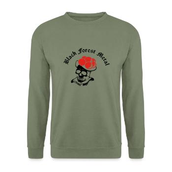 Black Forest Metal - Unisex Sweatshirt - army green - Front - Alina (178cm) & Michal (187cm)