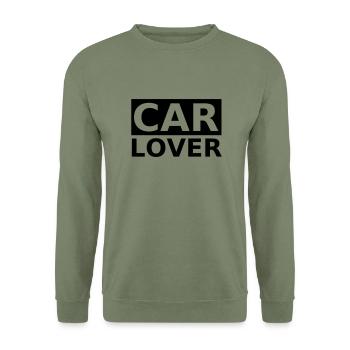 Carlover, Auto - Unisex Pullover - Armeegrün - Vorne - Alina (178cm) & Michal (187cm)