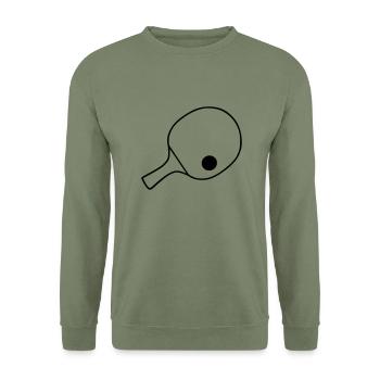 Table tennis rackets, table tennis - Unisex Sweatshirt - army green - Front - Alina (178cm) & Michal (187cm)