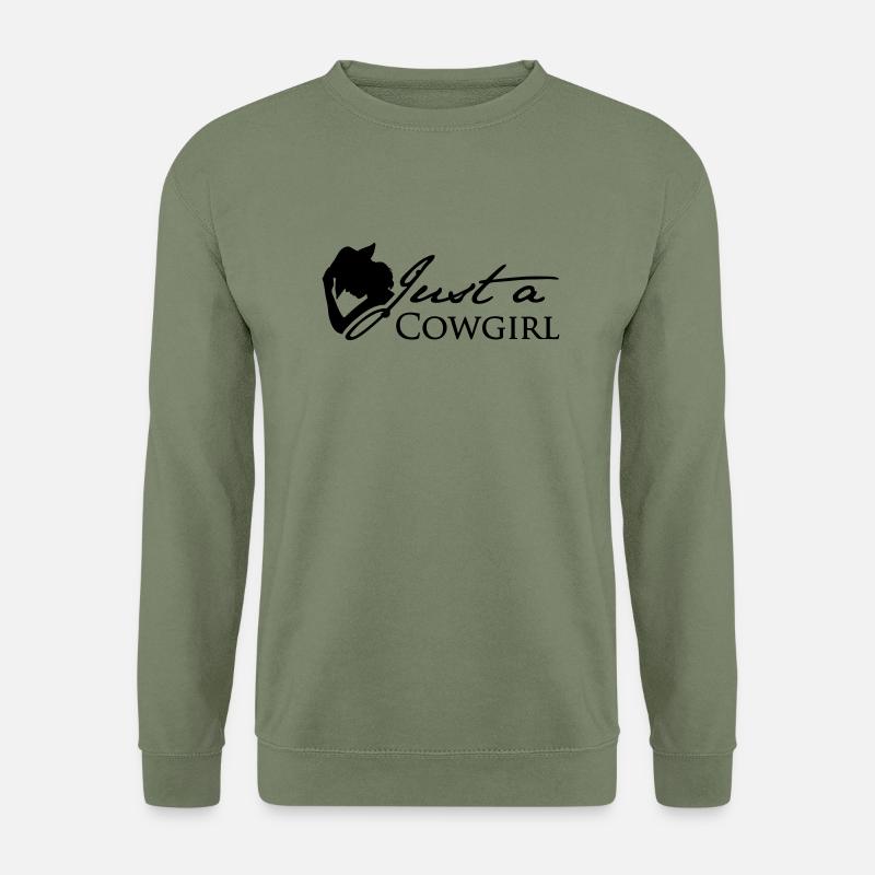 Just a Cowgirl - Unisex Pullover - Armeegrün
