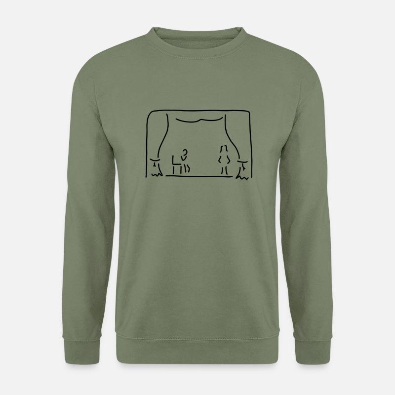 schauspieler im theater - Unisex Pullover - Armeegrün