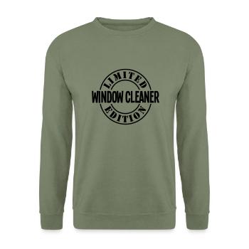 window cleaner limited edition stamp cop - Unisex Sweatshirt - army green - Front - Alina (178cm) & Michal (187cm)