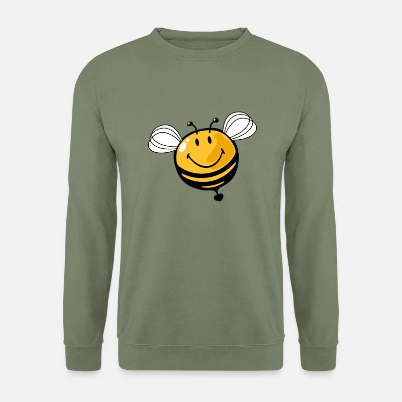Smiley Bee - Unisex Pullover - Armeegrün