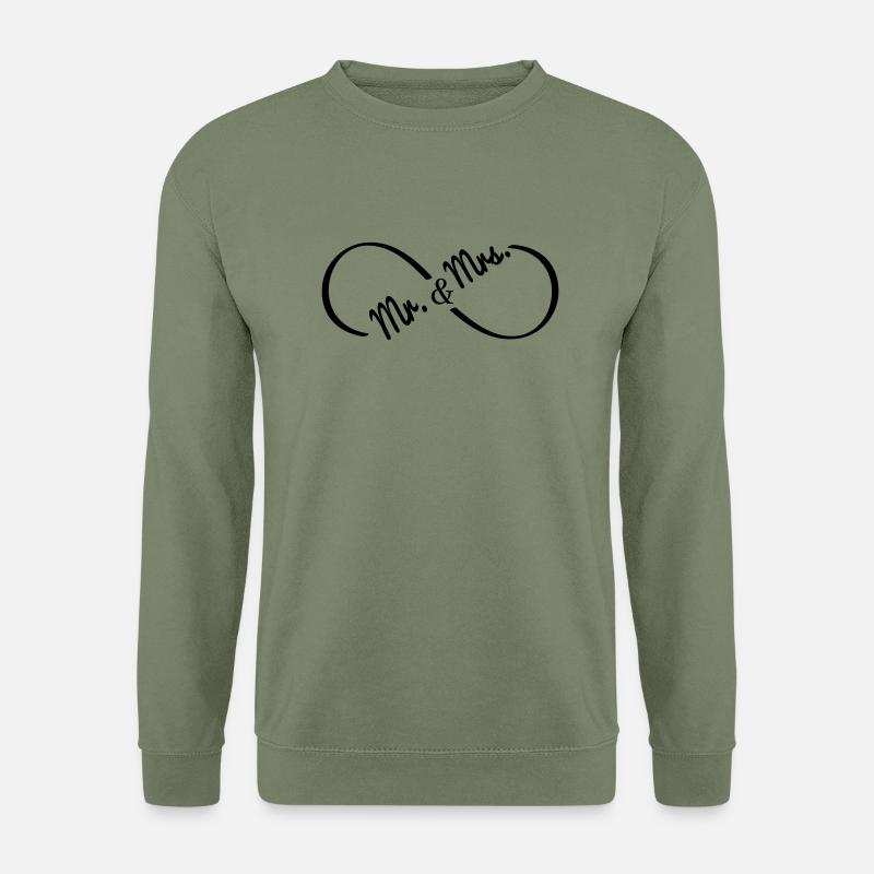 mr__mrs_round - Unisex Pullover - Armeegrün