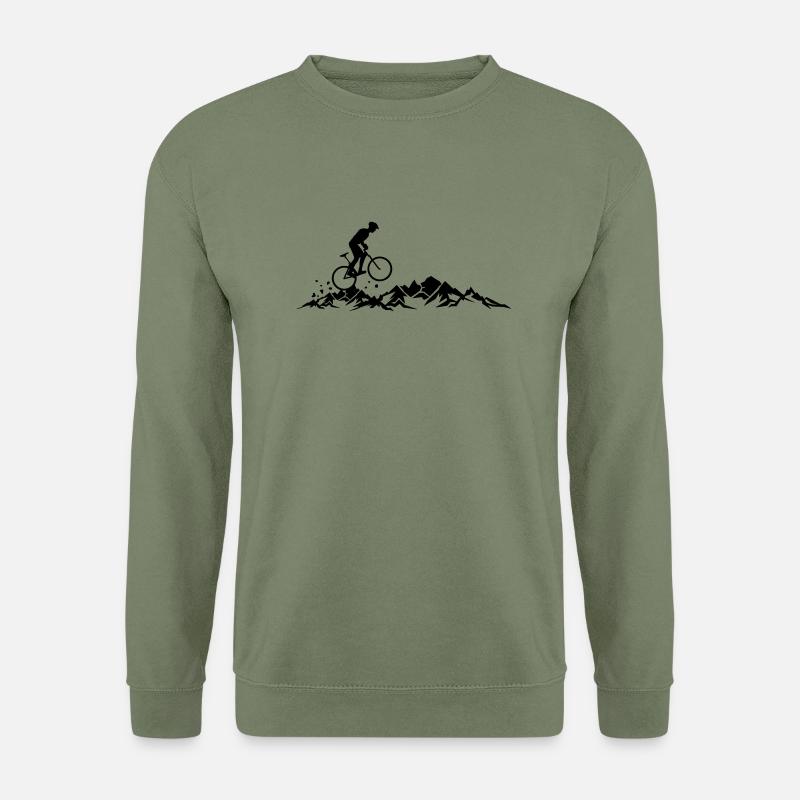 Sport - Radfahrer Berge - Unisex Pullover - Armeegrün