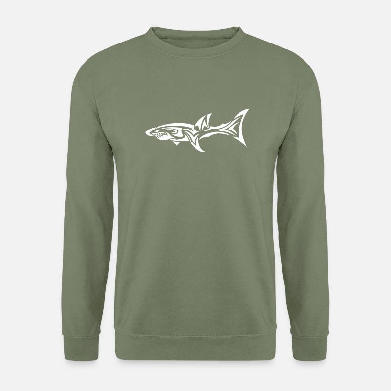 Hai w - Unisex Pullover - Armeegrün