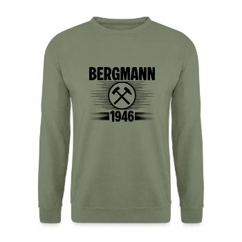 Erzgebirge Bergmann - Unisex Pullover - Armeegrün - Vorne - Alina (178cm) & Michal (187cm)
