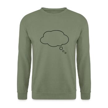 Talking bubble - comic - Unisex Sweatshirt - army green - Front - Alina (178cm) & Michal (187cm)