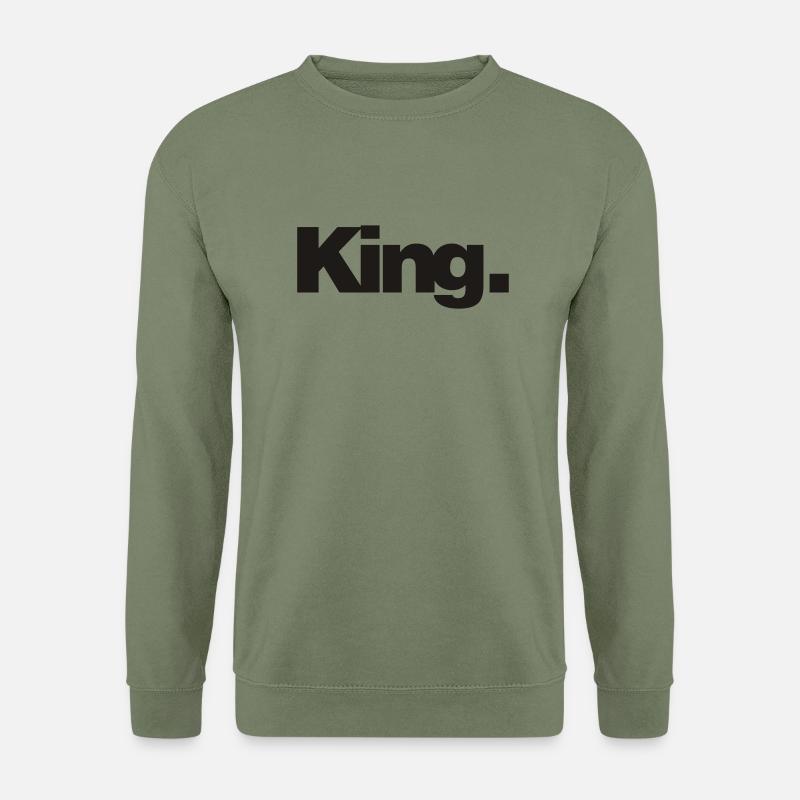 King 1C - Unisex Pullover - Armeegrün