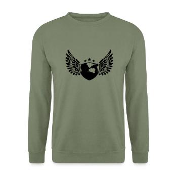 stag night - Unisex Sweatshirt - army green - Front - Alina (178cm) & Michal (187cm)