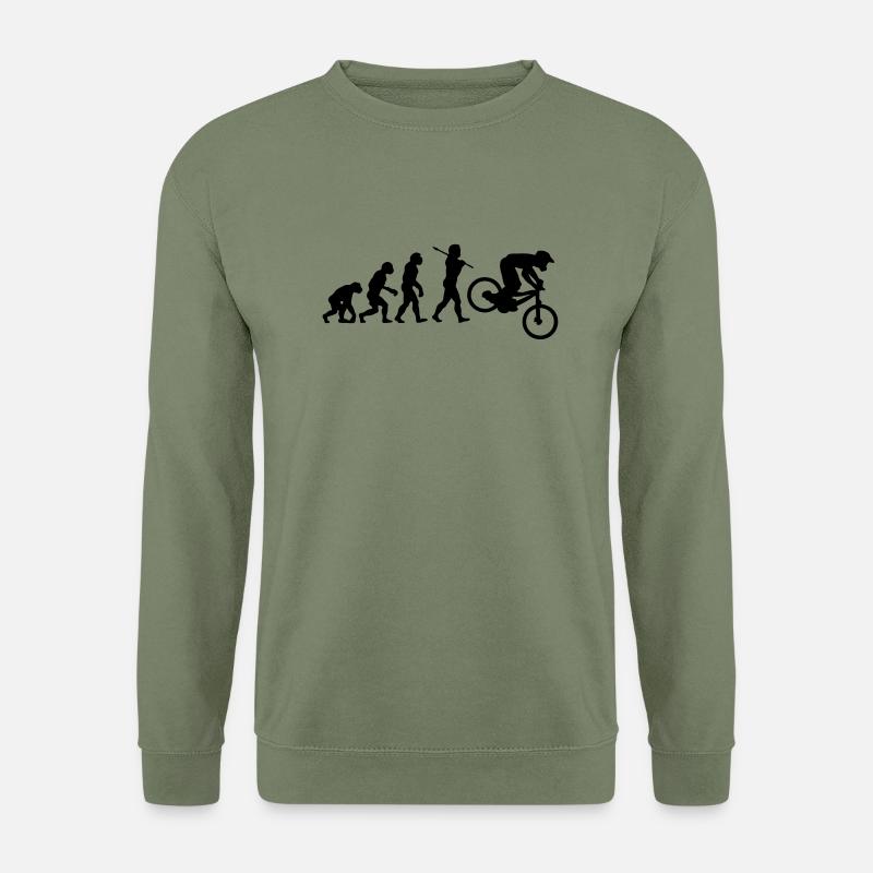 NEW MTB DOWNHILL MOUNTAIN BIKE EVOLUTION - Unisex Pullover - Armeegrün