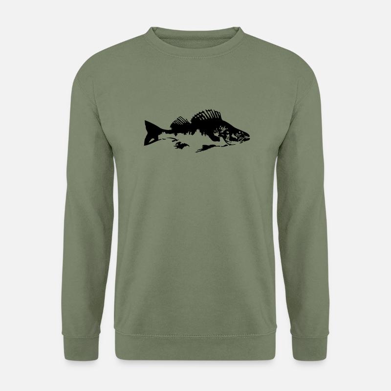 fish_barsch_gg1 - Unisex Pullover - Armeegrün