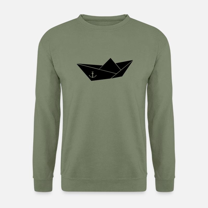 papierschiffchen - Unisex Pullover - Armeegrün