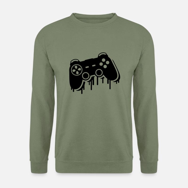 controller_graffiti_ce1 - Unisex Pullover - Armeegrün