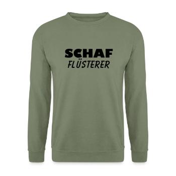 schaf flüsterer - Unisex Pullover - Armeegrün - Vorne - Alina (178cm) & Michal (187cm)