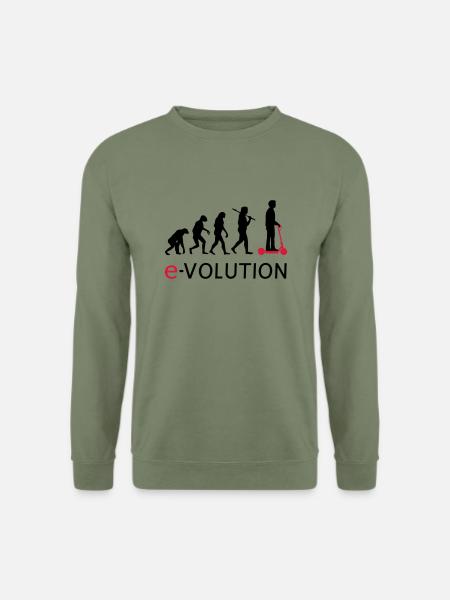 Evolution ElectroScooter eScooter ERoller - Unisex Pullover - Armeegrün