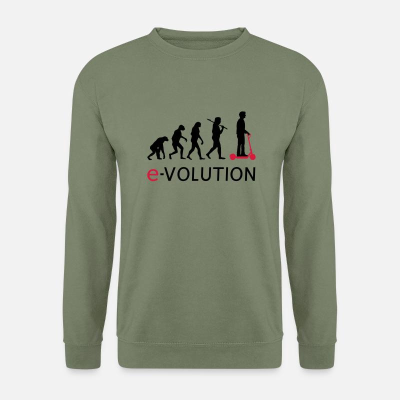 Evolution ElectroScooter eScooter ERoller - Unisex Pullover - Armeegrün
