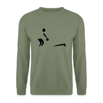 Cornhole - Unisex Sweatshirt - army green - Front - Alina (178cm) & Michal (187cm)