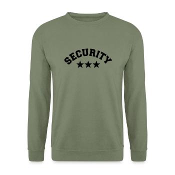 Security - Unisex Sweatshirt - army green - Front - Alina (178cm) & Michal (187cm)