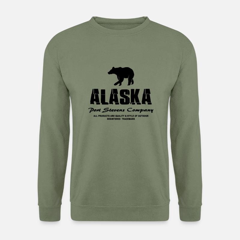 Alaska - Grizzly - Unisex Pullover - Armeegrün