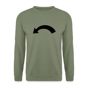 Arrow - Unisex Sweatshirt - army green - Front - Alina (178cm) & Michal (187cm)