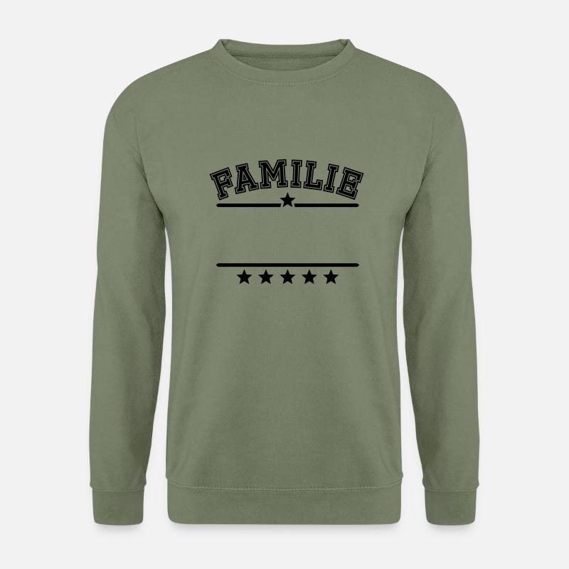 Dein Familienname - Unisex Pullover - Armeegrün
