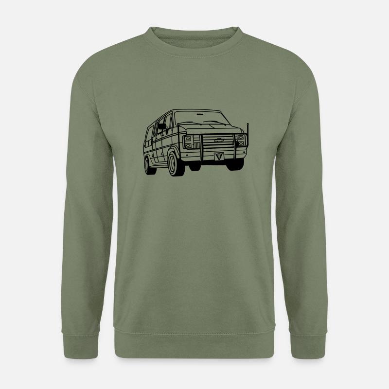 ChevyVan01_1 - Unisex Pullover - Armeegrün