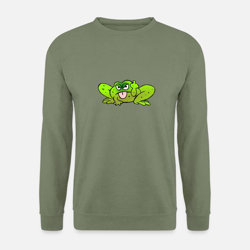 Toad pulls the tongue - Unisex Sweatshirt - army green