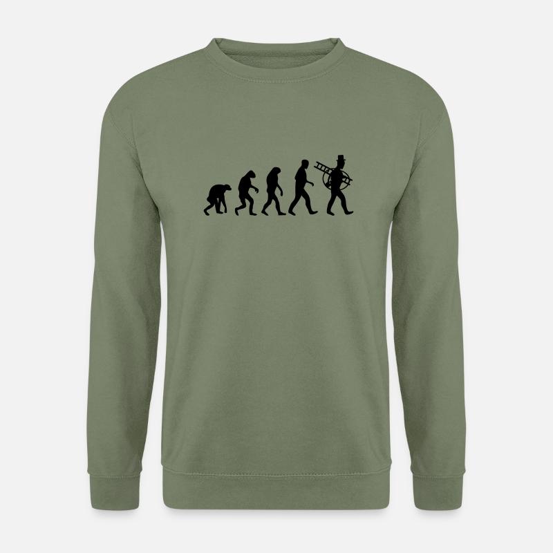 schornsteinfeger evolution - Unisex Pullover - Armeegrün